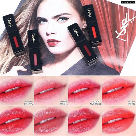 ysl vinyl lip strain swatches|YSL cream lip stain.